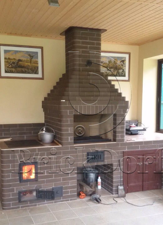 12.201100L Кирпич керамический полнотелый Печной Lode BRUNIS гладкий, 250*120*65 мм