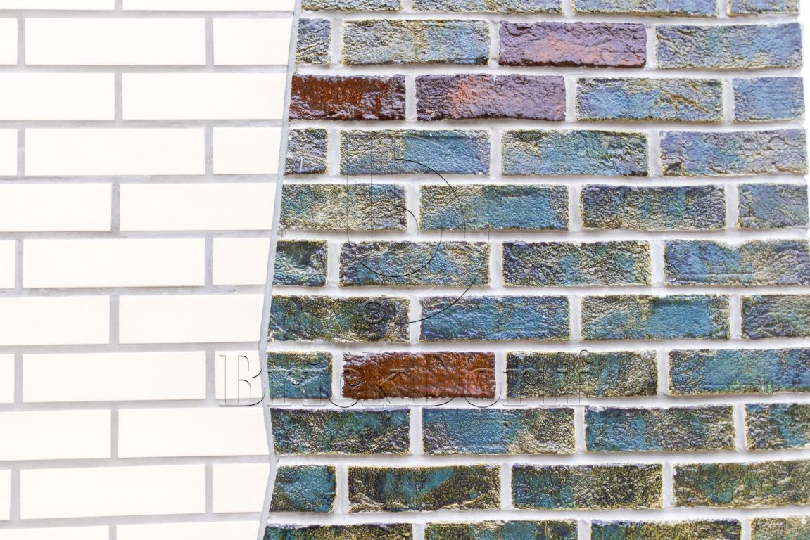 Клинкерная фасадная плитка облицовочная под кирпич Stroeher (Штроер) Keravette Chromatic 140 weiss гладкая NF11, 240*71*11 мм