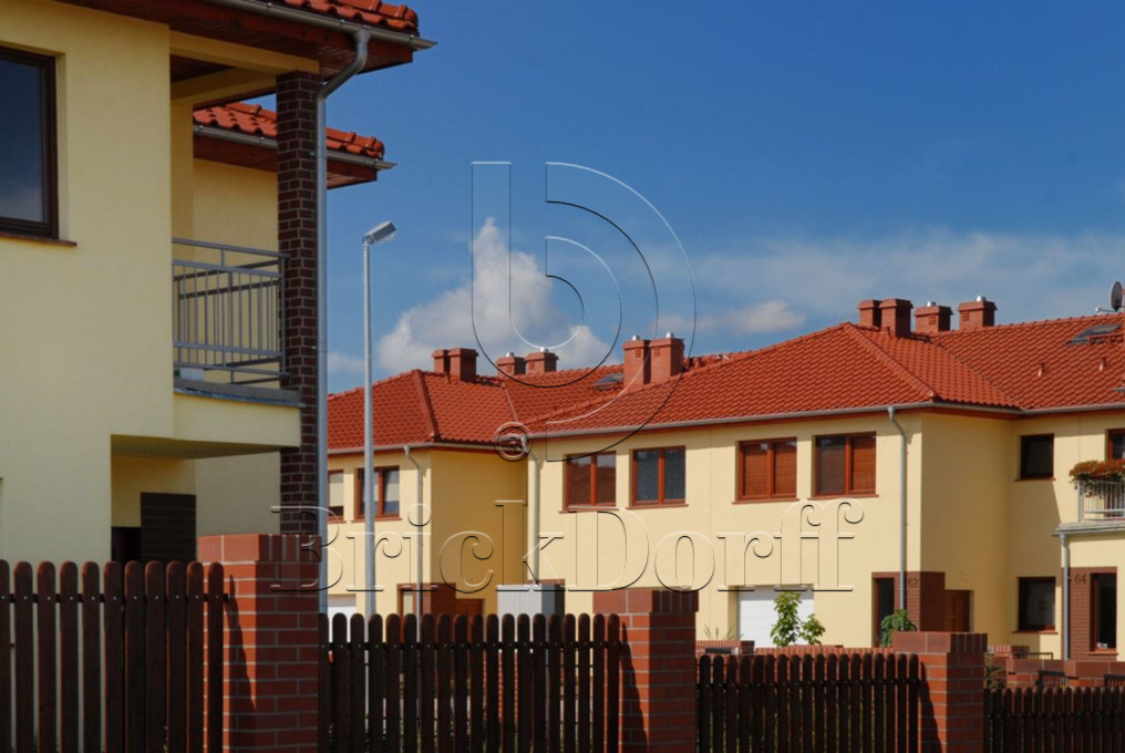 Керамическая черепица рядовая Roben MONZAplus каштановый глянцевый ангоб