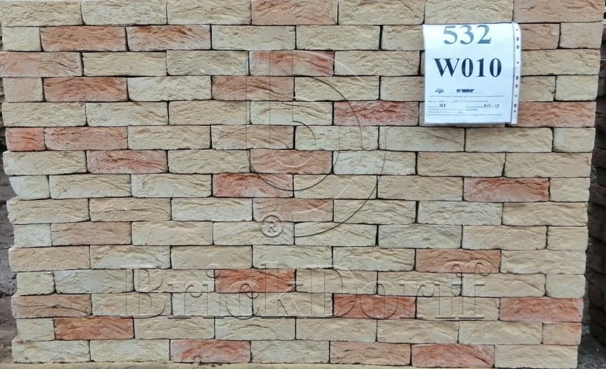 Донские Зори Рождествено w010 215*102*65 мм, Полнотелый кирпич ручной формовки облицовочный для печей