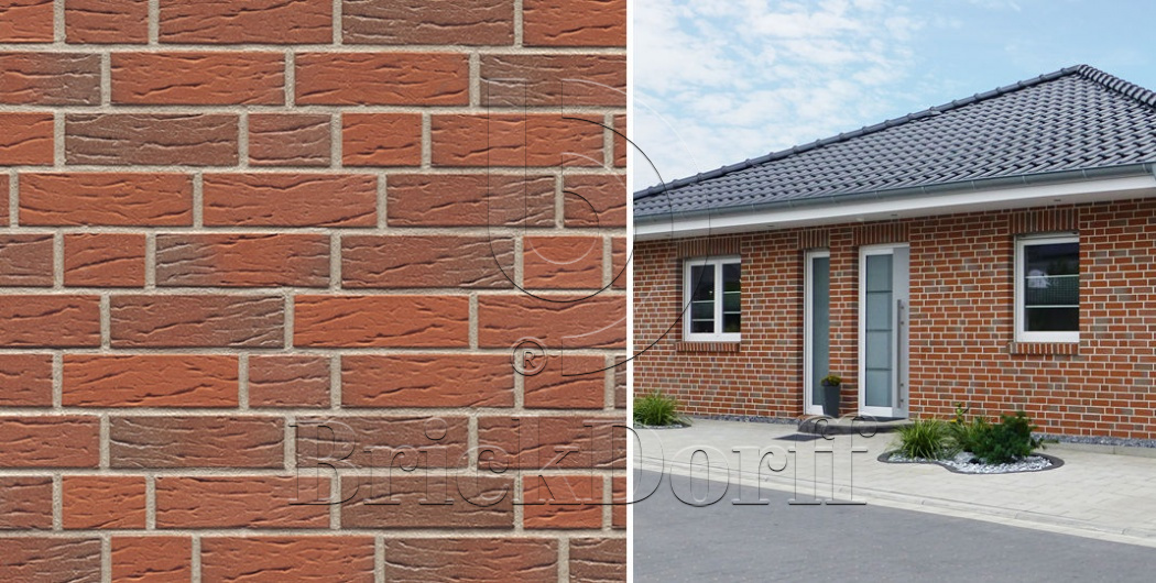 Кирпич облицовочный Клинкерный ABC 5556 Ammerland bunt genarbt-besandet NF 240*115*71 мм