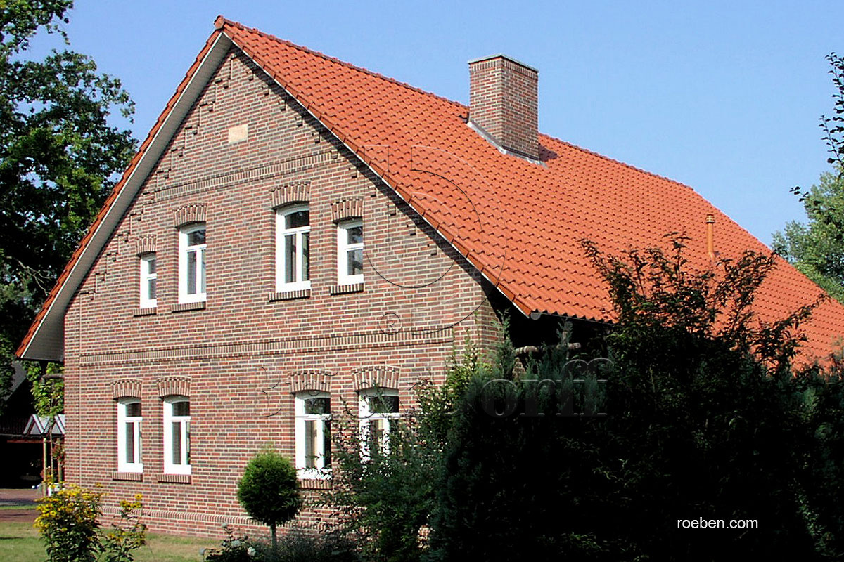 Керамическая черепица рядовая Roben Limburg красный ангоб