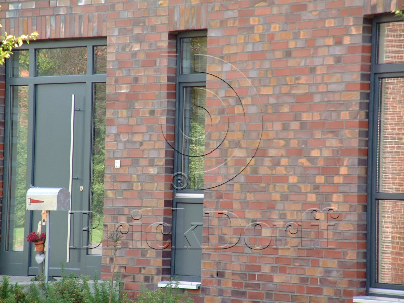 Кирпич облицовочный Клинкерный ABC 7554 Norderney blau-bunt Schmolz glatt NF 240*115*71 мм