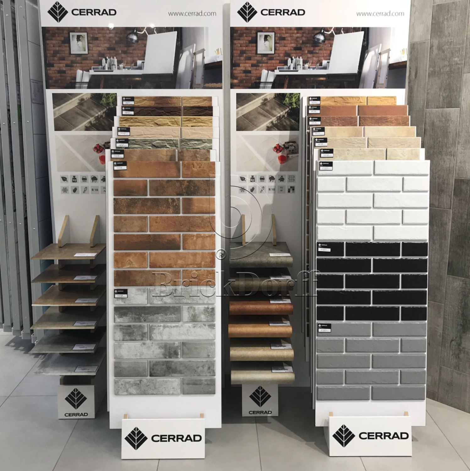 Фасадная и Интерьерная клинкерная плитка под кирпич Cerrad Foggia nero 245*65*8 мм