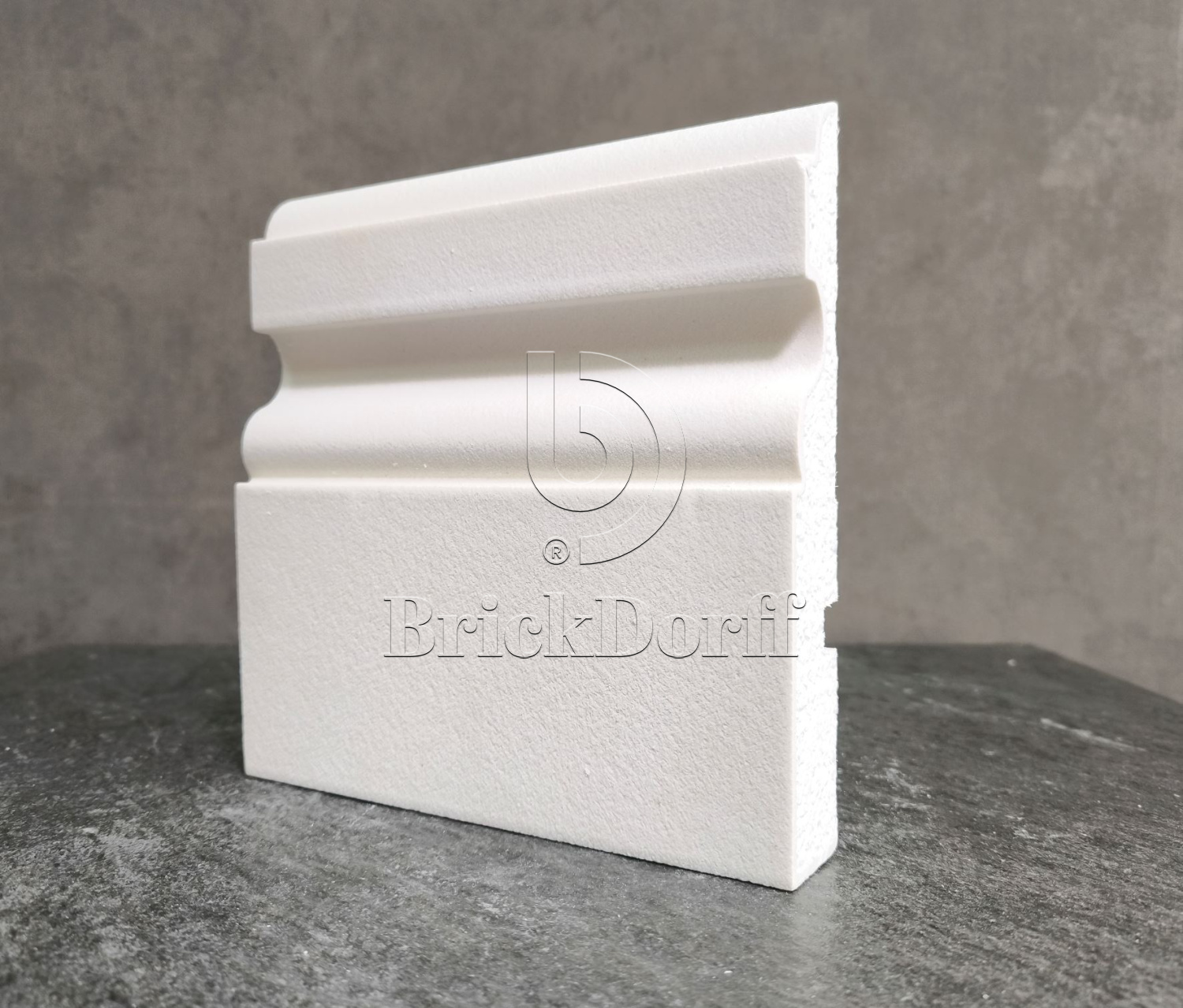 МОЛДИНГ цокольный для Фасада и Интерьера - лепнина, декор из пенополистирола ЦВ-200/2 200*35*2000 мм