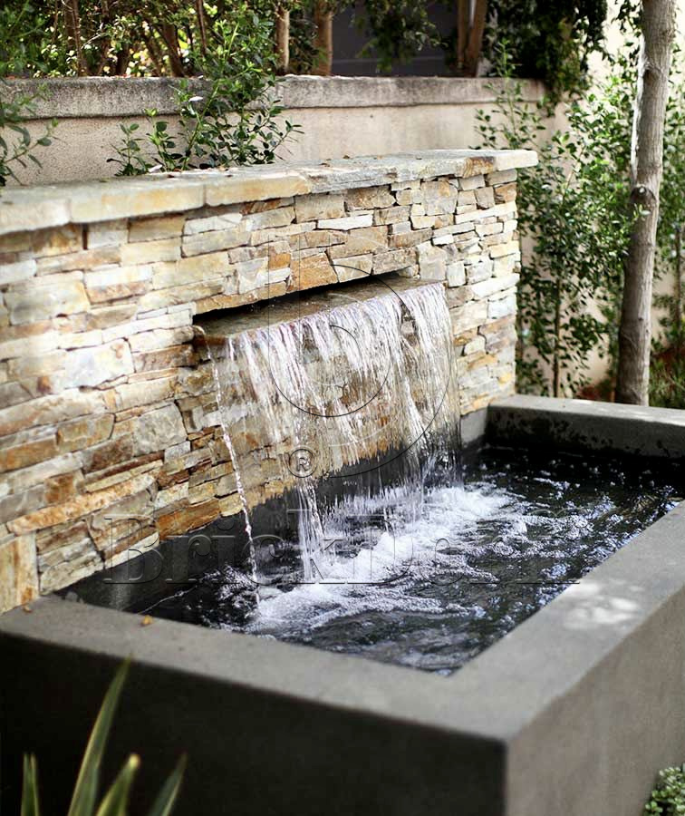 Камень грубый кварцит бежевый 550*200*20\40 мм, натуральный камень для фасада и интерьера BD