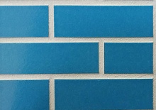 Hellblau 340 голубая, 240*71*10 мм, Глазурованная клинкерная фасадная плитка под кирпич ABC