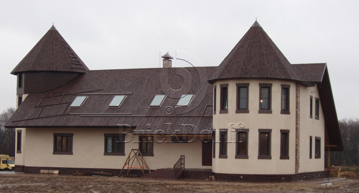 Клинкерная фасадная плитка облицовочная под кирпич Stroeher (Штроер) Keraprotect 410 groningen рельефная NF11, 240*71*11 мм