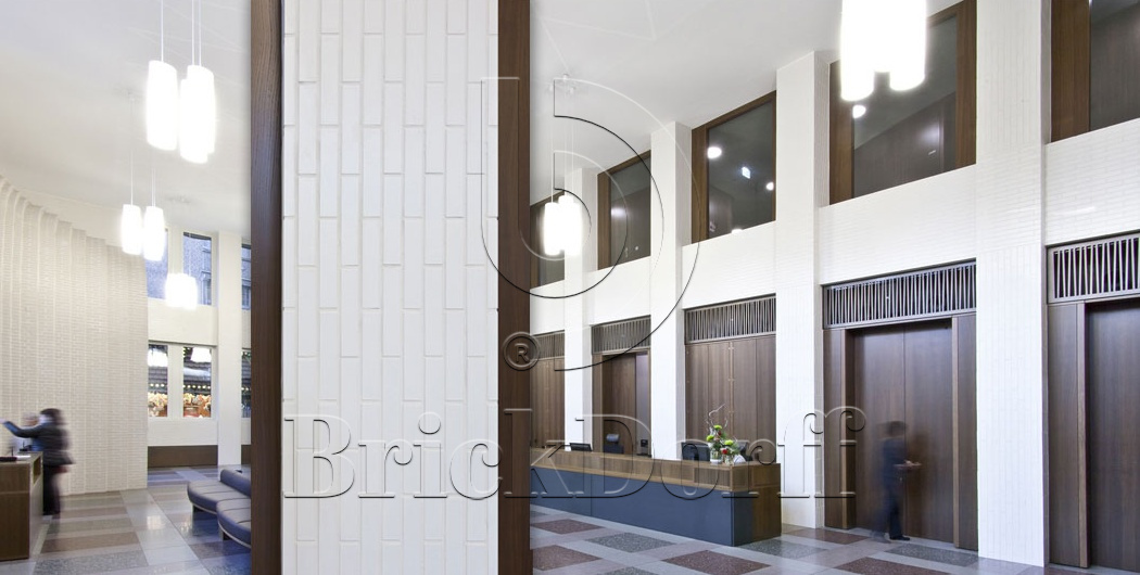 Weiss 300 белая, 240*71*10 мм, Глазурованная клинкерная фасадная плитка под кирпич ABC