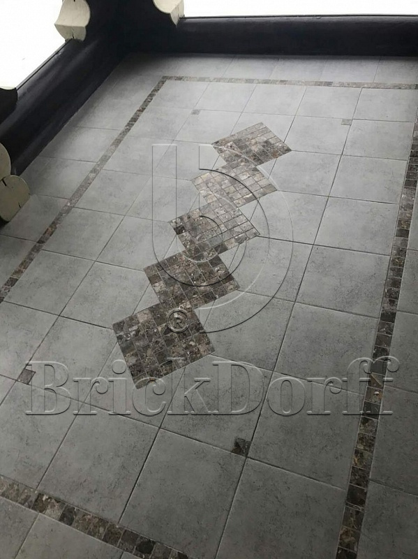 Клинкерная ступень флорентинер противоскользящая плитка EURAMIC CAVAR 544 chiaro 340*294*10 мм