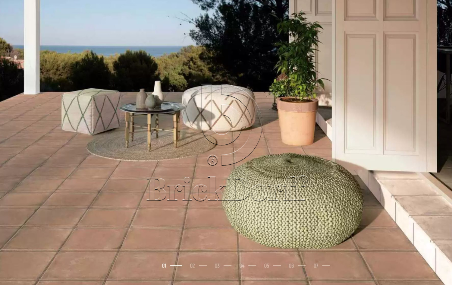 Alhamar SALMON Exagres 330*330*12 мм, клинкерная угловая ступень флорентинер с капиносом, противоскользящая