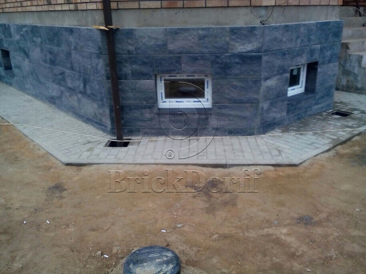 Клинкерная фасадная плитка облицовочная под камень Stroeher (Штроер) Kerabig KS 21 wood, 604*296*12 мм