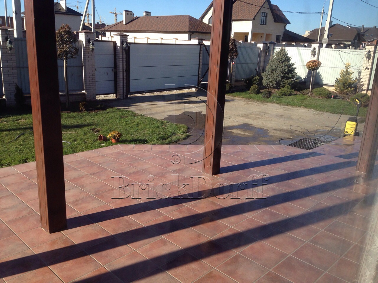 Клинкерная Ступень лофт противоскользящая плитка Stroeher KERAPLATTE AERA X 755 camaro 294*340*35*11 мм