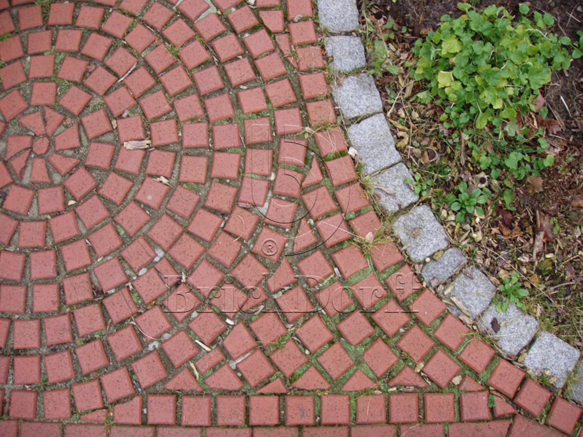 Тротуарная плитка / брусчатка Клинкерная ABC Rot-nuanciert (Рот-нуанкиерт), делится на 8 частей 240*118/60*60*52 мм