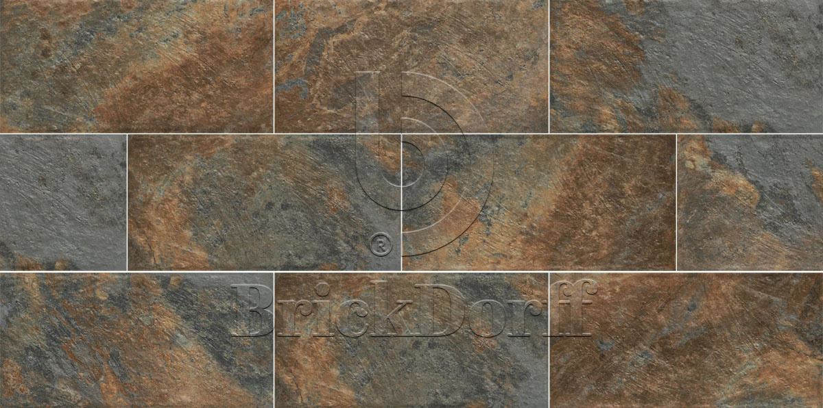 Клинкерная ступень с насечками Ardis Rust 600x300x8,5 мм – для улицы, террасы, крыльца, лестницы, морозостойкая