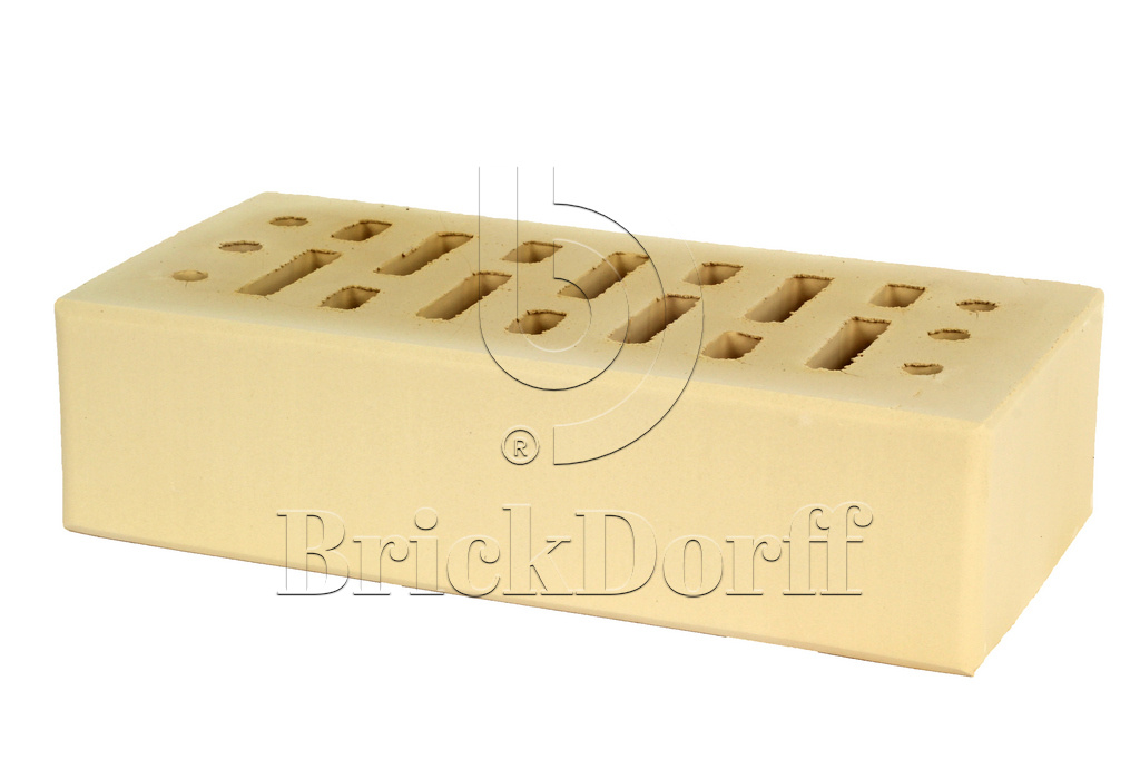 Кирпич клинкерный облицовочный желтый, Lode SARMITE гладкий, 250*85*65 мм