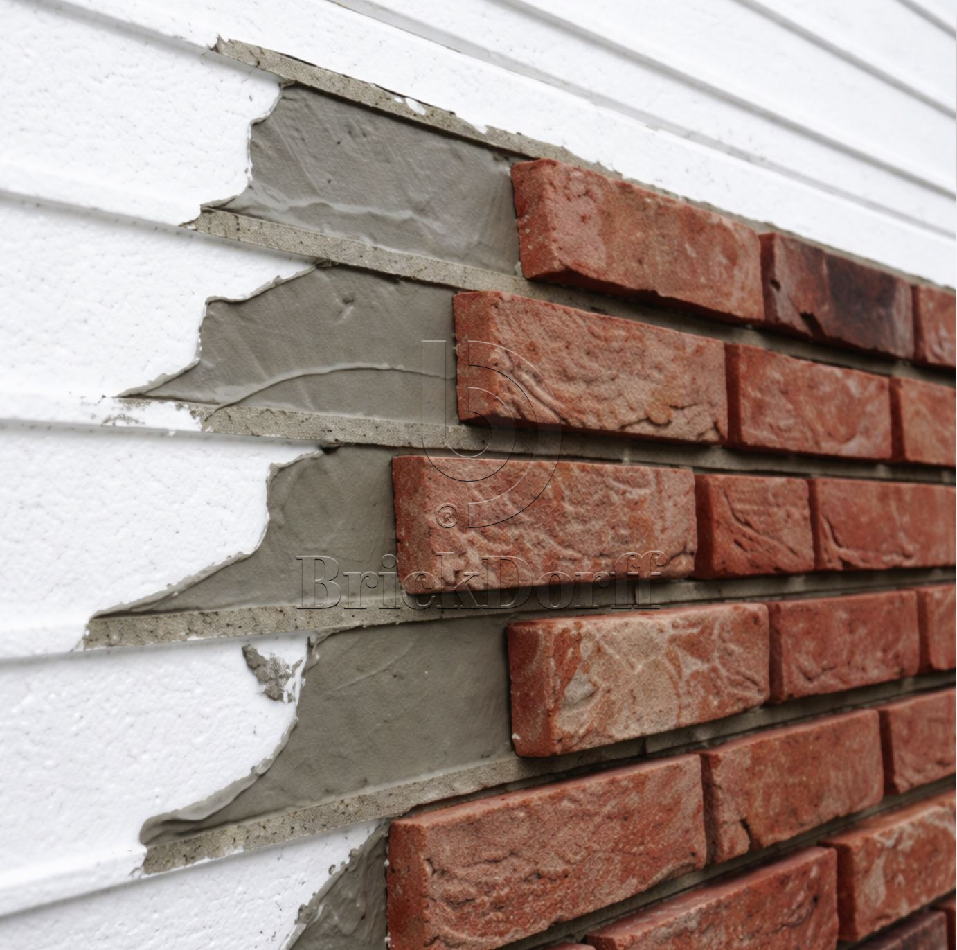 Фасадная панель утепления ППС 100 мм с направляющими под клинкерную плитку RF, размер 540х1000х100 мм