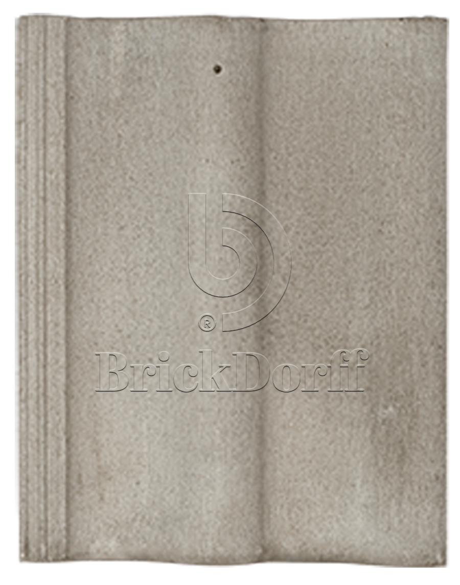 Натуральная цементно-песчаная черепица рядовая Light неокрашенный серый 72, Kriastak Baltic tile