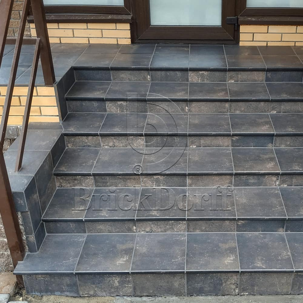 Клинкерная плитка Scandiano Brown 300x300x11 – для улицы, террасы, крыльца, лестницы, морозостойкая