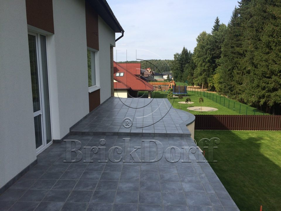 Клинкерная Ступень лофт противоскользящая плитка Stroeher KERAPLATTE AERA X 710 crio 394*340*35*11 мм