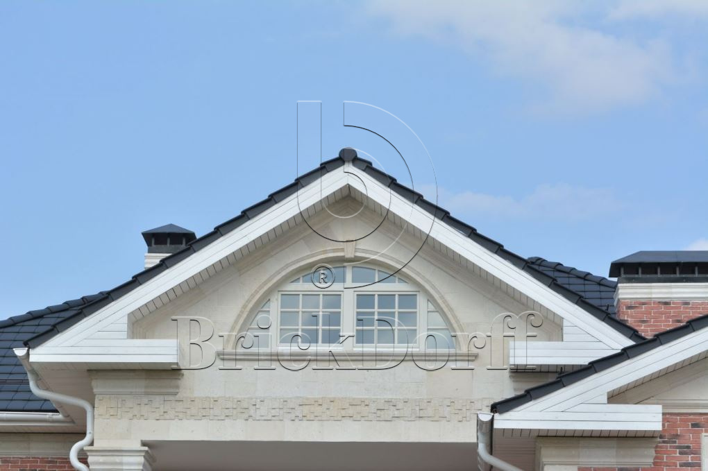 Фасадная облицовочная декоративная плитка травертин-касса 15