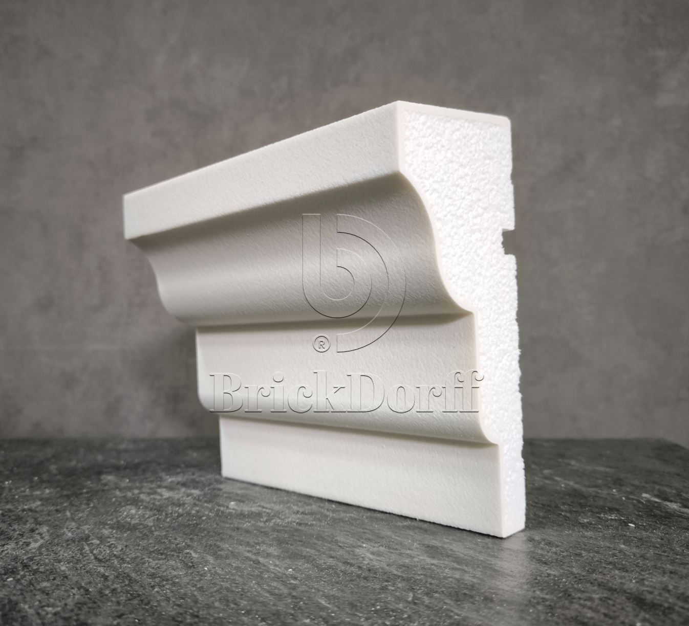 ПОДОКОННИК для Фасада и Интерьера - лепнина, декор из пенополистирола ПВ-180/1 180*80*2000 мм