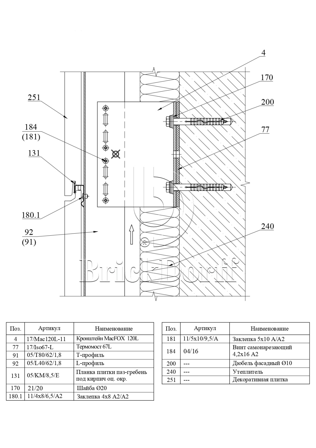 Система НВФ для бетонной пазогребневой плитки · MTC-v-350