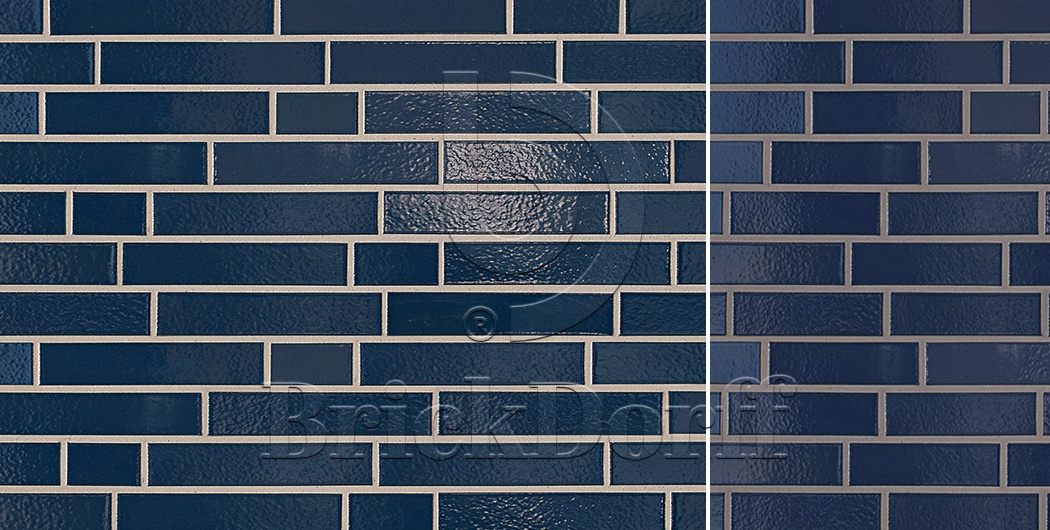 Dunkelblau 350 синяя, 240*71*10 мм, Глазурованная клинкерная фасадная плитка под кирпич ABC