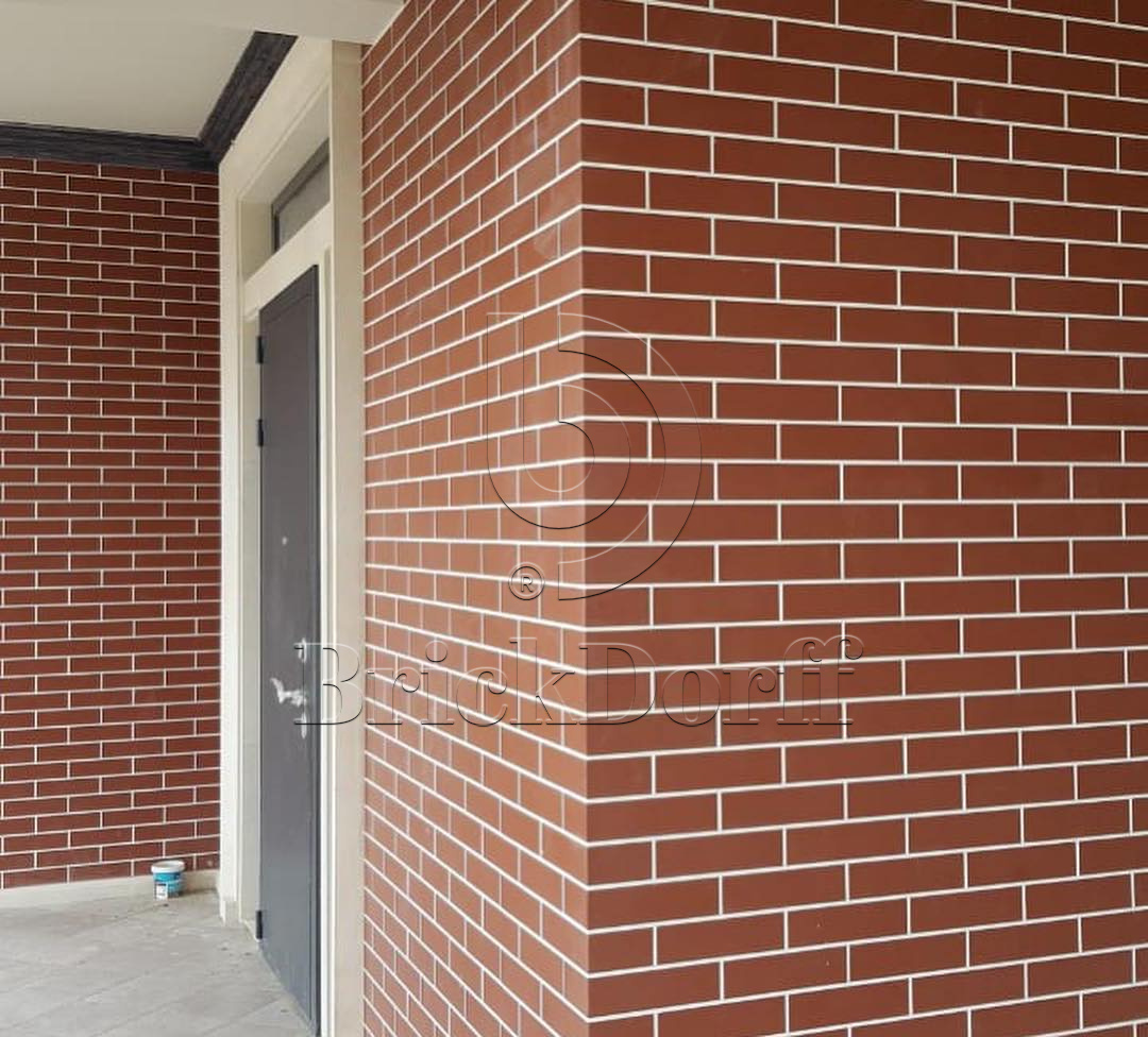 Natural Rosa Duro клинкерная ступень с насечками противоскользящая 300x300x11 мм