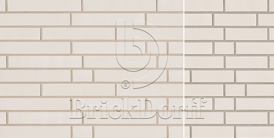 Weiss 300 белая, 240*71*10 мм, Глазурованная клинкерная фасадная плитка под кирпич ABC