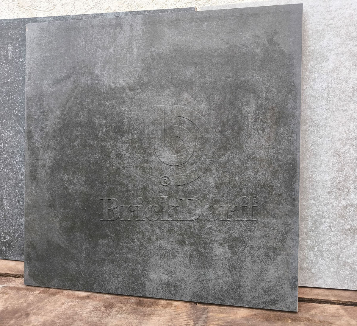 Moon Black 600x600x20 мм, тротуарная плитка уличная, противоскользящая, керамогранит OutdoorDesign