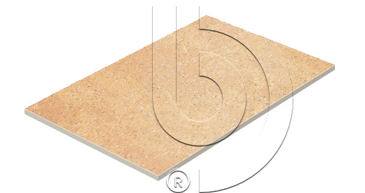 Клинкерная Плитка напольная противоскользящая Stroeher KERAPLATTE ROCCIA 834 giallo 444*294*10 мм