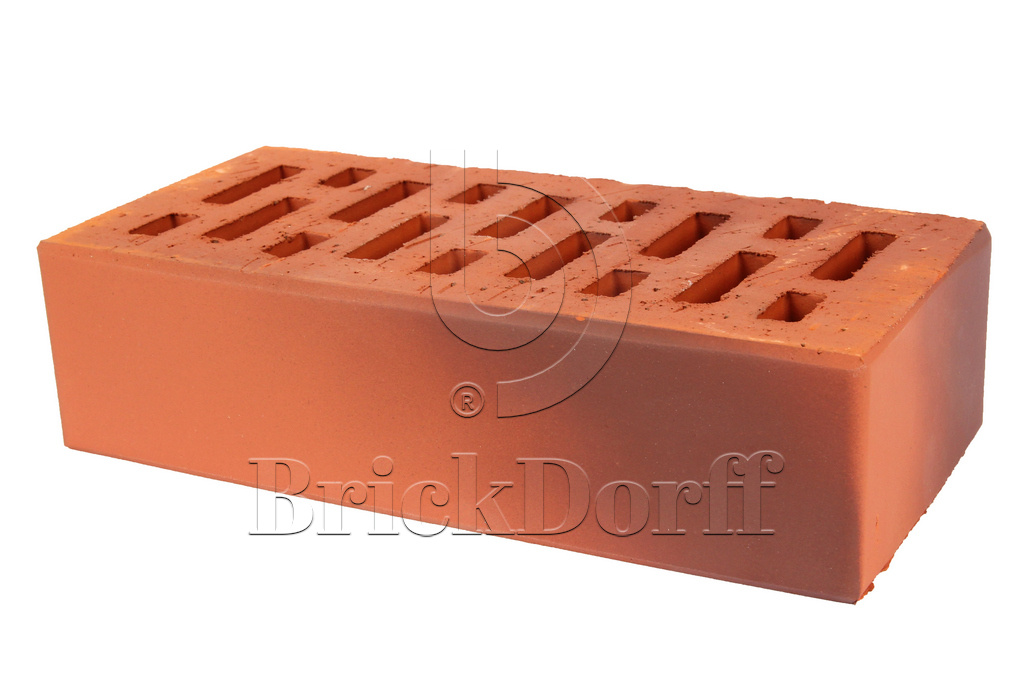 Кирпич клинкерный облицовочный красный терракотовый, Lode CAMELEO гладкая, 250*120*65 мм