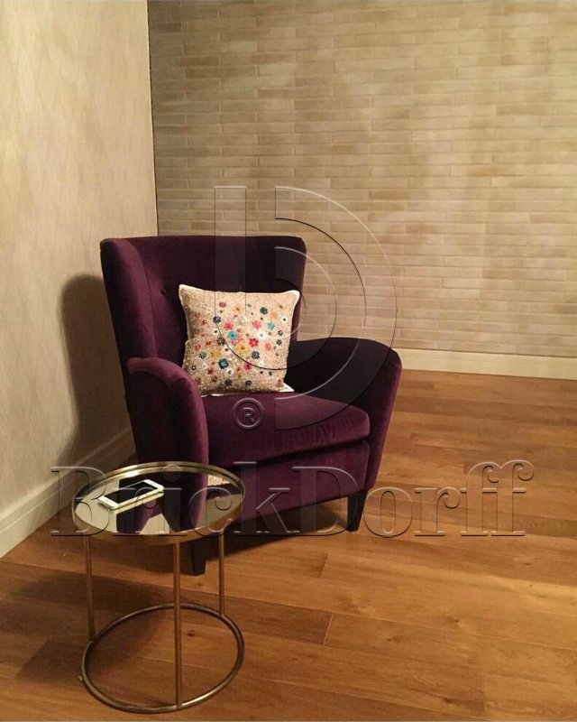 Клинкерная фасадная плитка облицовочная под кирпич Stroeher (Штроер) Glanzstueck Glanzstueck № 4 рельефная, 440*52*14 мм