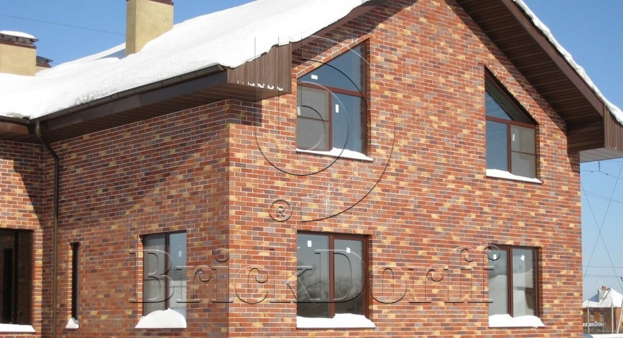 Кирпич облицовочный Клинкерный ABC 9105 Norddeich rot-blausand-farben-bunt genarbt-besandet NF 240*115*71 мм