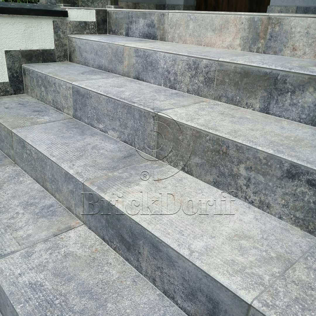 Клинкерная плитка Viano Grys 600*300*8,5 мм – для улицы, террасы, крыльца, лестницы, морозостойкая