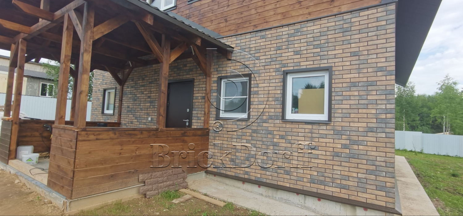 Loft Brick Cardamon фасадная термопанель из пенополистирола ППС 80 мм с клинкерной плиткой