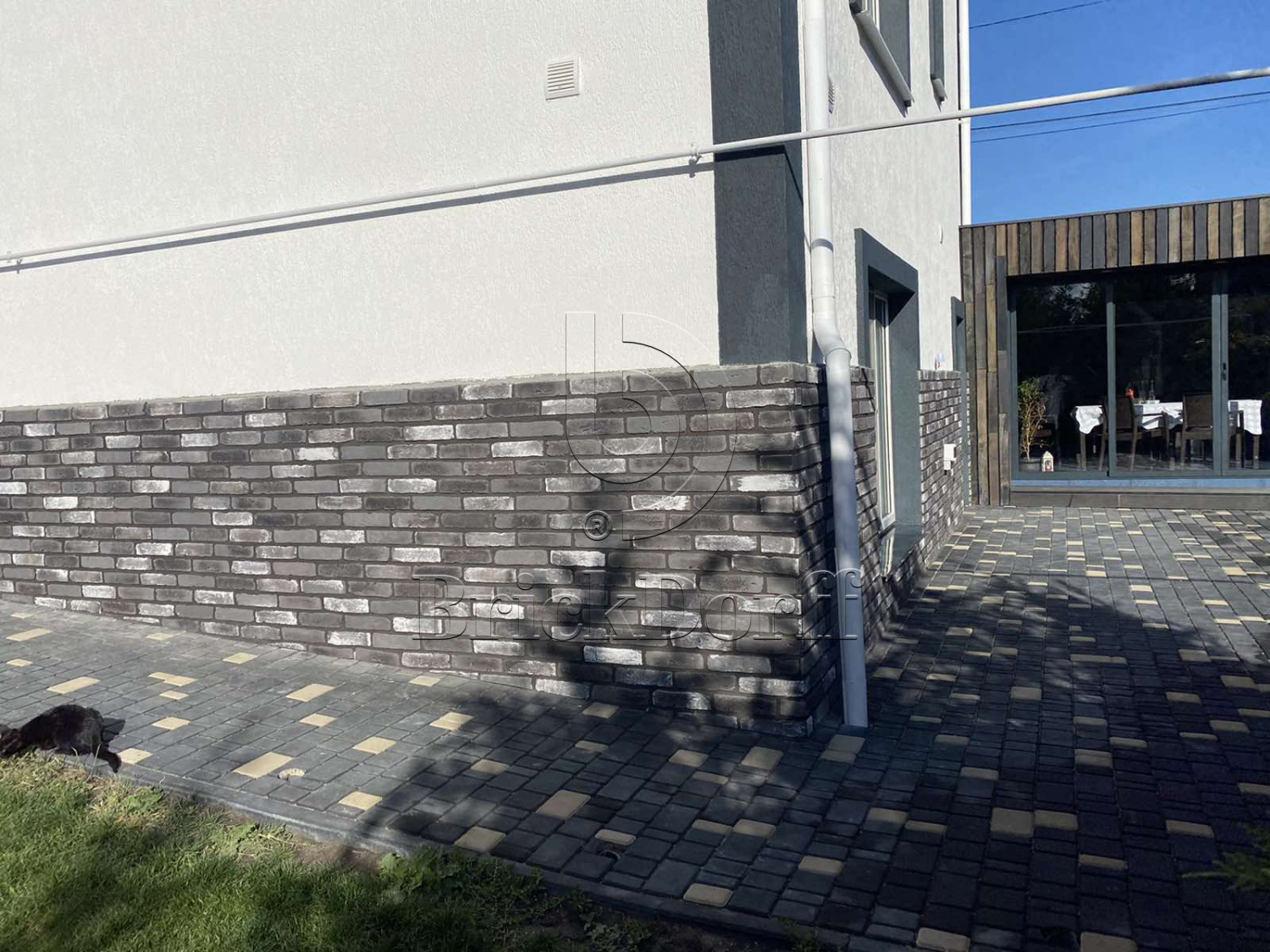 7.T Скандинавский кирпич 120-130*60-70*15 мм, декоративный камень для фасада и интерьера Petra