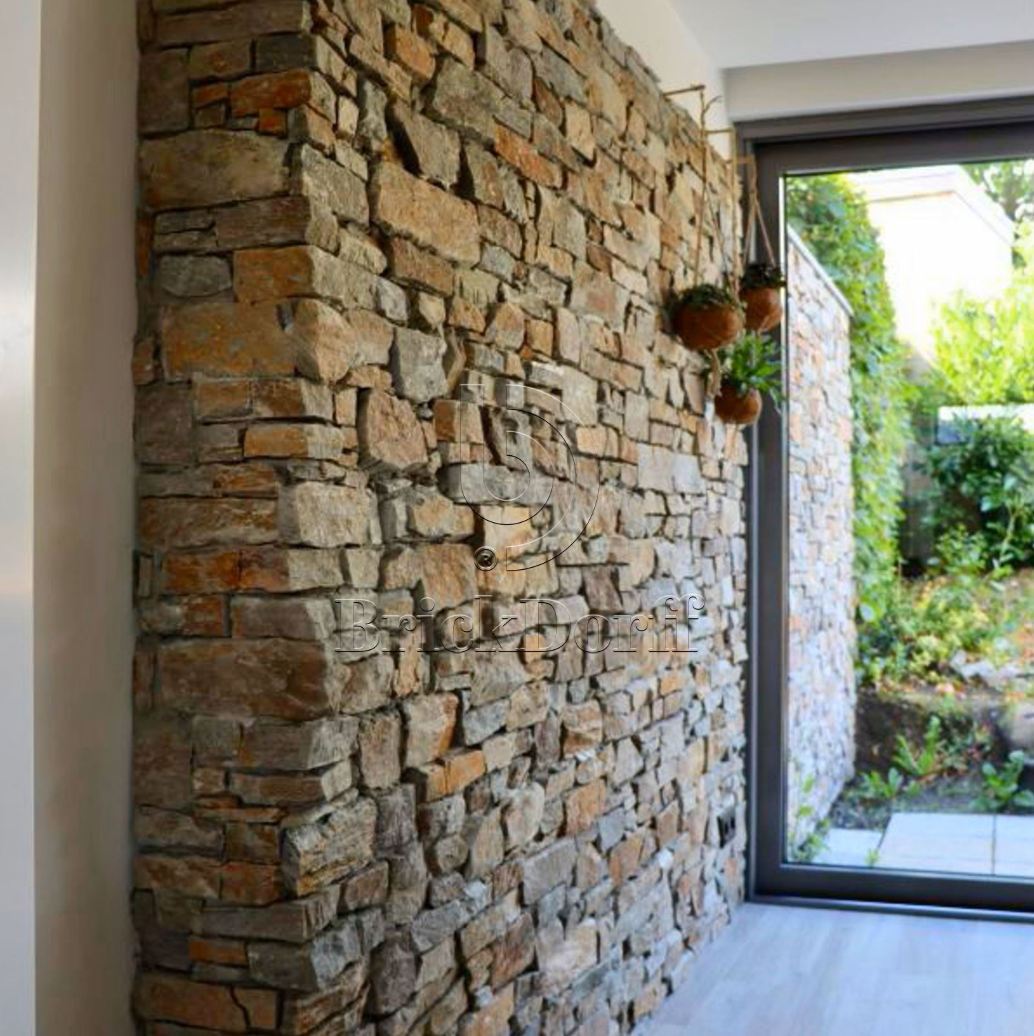 Камень грубый кварцит цветной 550*200*20\40 мм, натуральный камень для фасада и интерьера BD