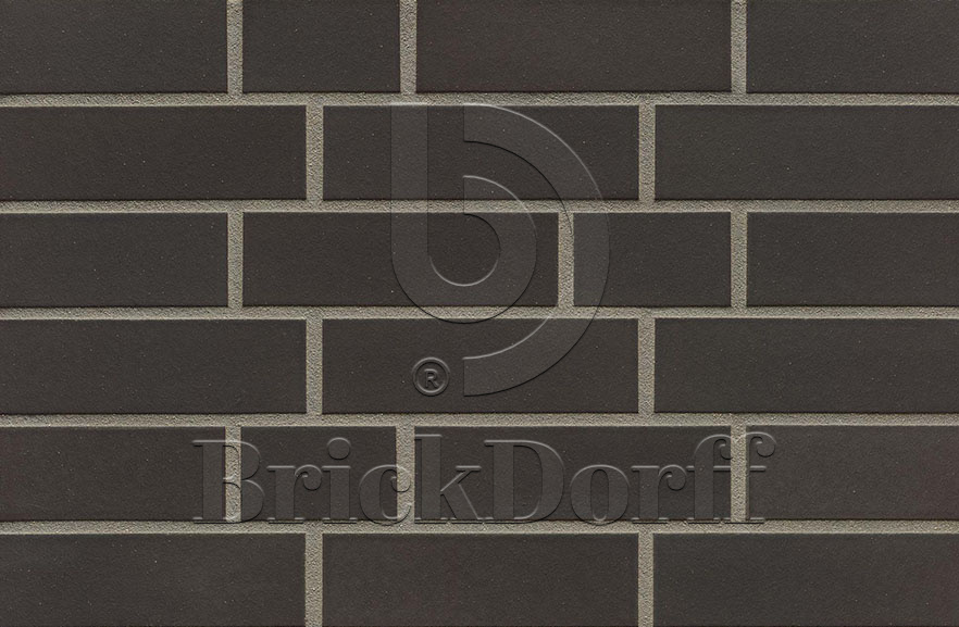 Dresden Noir smooth, NF 240*71*10 мм, антарцит клинкерная фасадная плитка облицовочная под кирпич ABCklinker