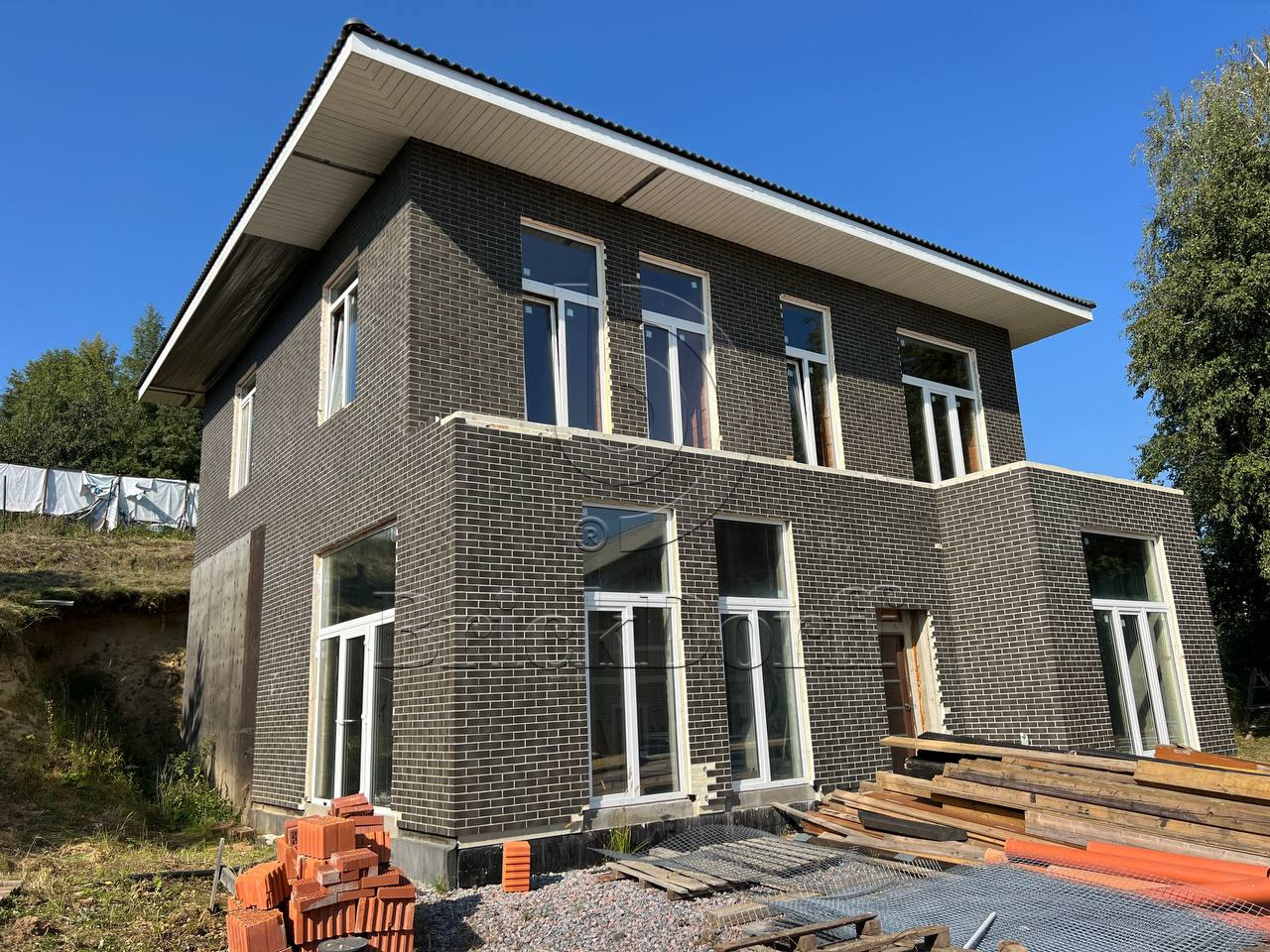 Semir Grafit 245X66х7,4 мм Клинкерная фасадная плитка под кирпич облицовочная, серая