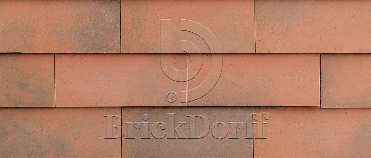 Tempio Rustikotta RED FLAMED 200x400x14мм Дранка керамическая плитка для навесного вент Фасада и Кровли