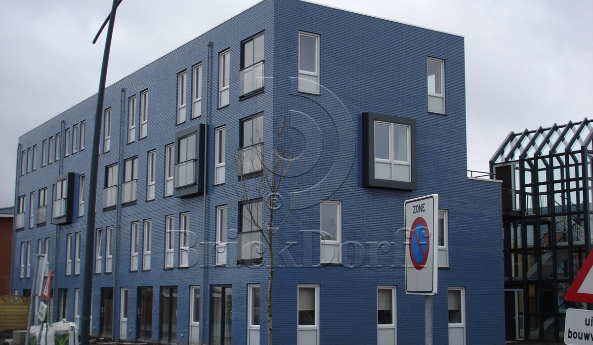 Hellblau 340 голубая, 240*71*10 мм, Глазурованная клинкерная фасадная плитка под кирпич ABC