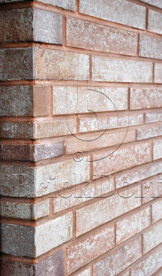 Клинкерная фасадная плитка облицовочная под кирпич Stroeher (Штроер) Zeitlos 357 backstein рельефная NF14, 240*71*14 мм