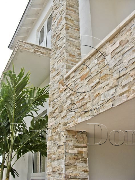 Сланец Бежевый 350*180*10\12 мм, натуральный камень для фасада и интерьера BD