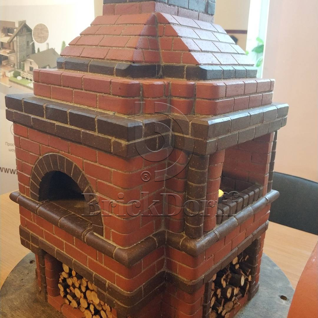 12.101100L Lode Janka гладкий, 250*120*65 мм, Печной Полнотелый Кирпич керамический терракотовый, красный