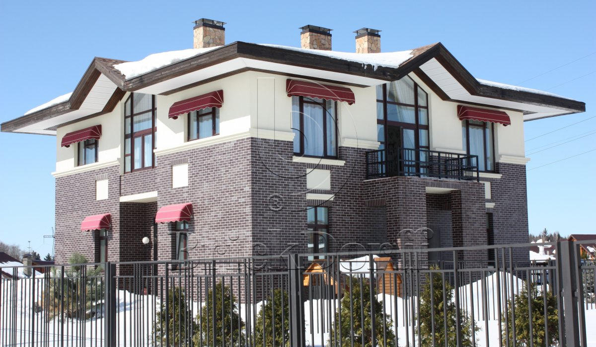 Ласточкин хвост Клинкерная фасадная плитка облицовочная ABC Aubergine 240*71*14 мм