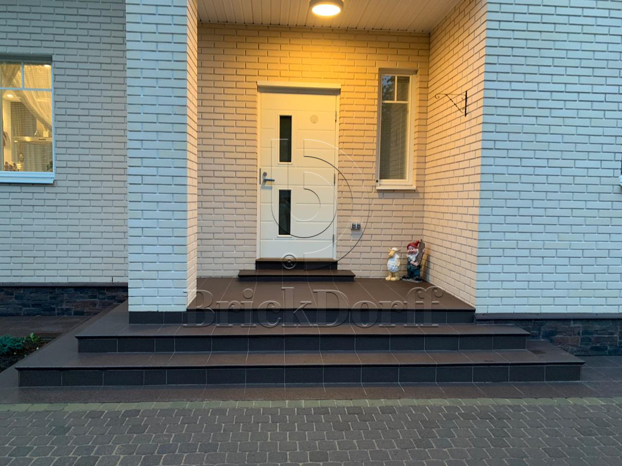 Клинкерная плитка Natural Brown 300x300x11 – для улицы, террасы, крыльца, лестницы, морозостойкая