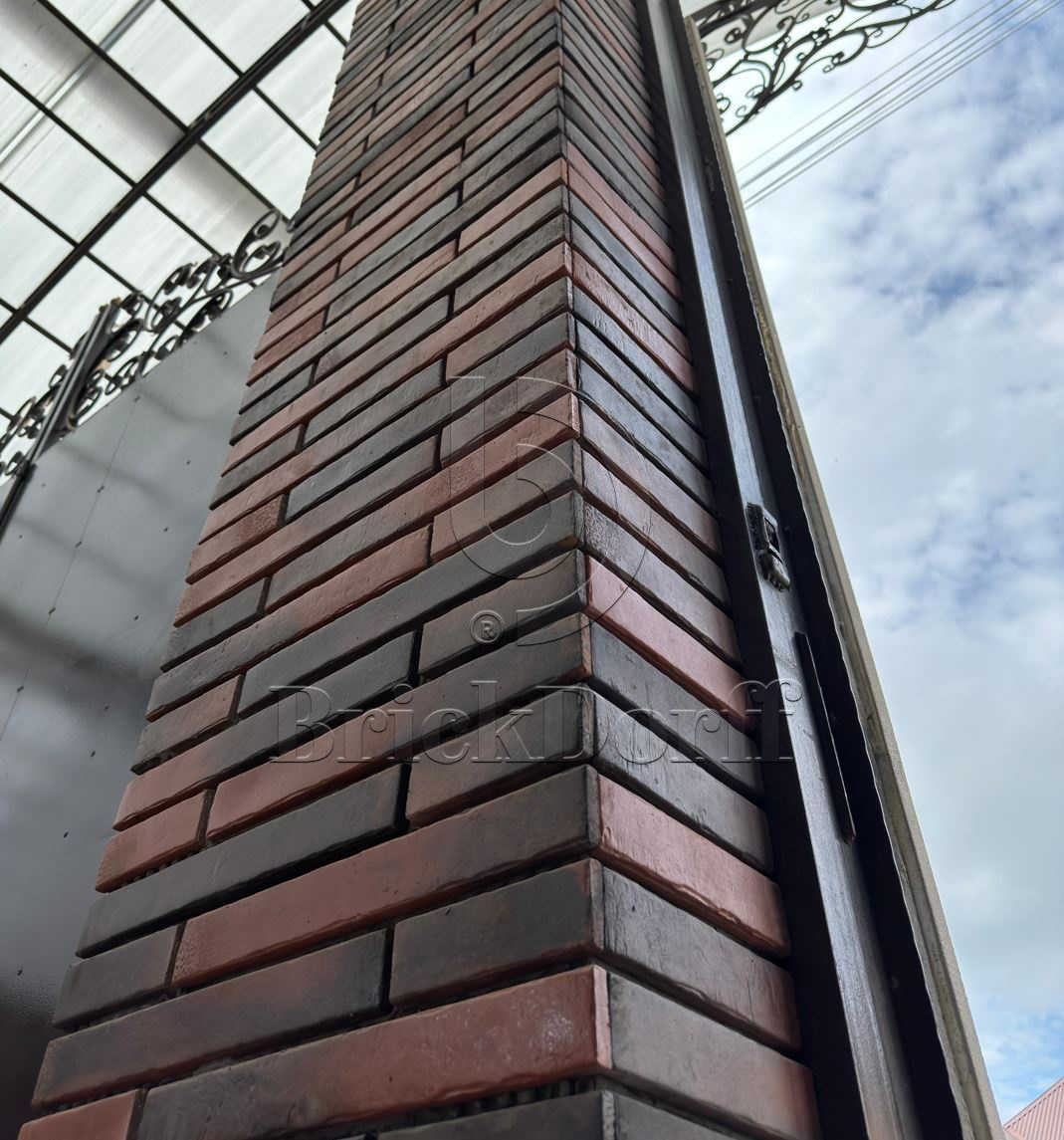 Фасадная ригельная плитка под клинкер Life Brick Лонг 820, 430*52*15 мм