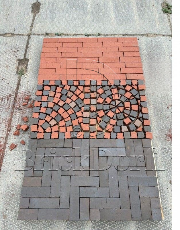 Мюнхен-2 флэш, серая ригельная тротуарная плитка/брусчатка клинкерная 250*80*52 мм, пятый элемент